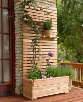 Jardinera con Panel Larix de Alerce