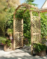 Pérgola Rosa Clásica