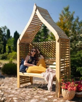 Pérgola Omega Siam Paneles con Banco